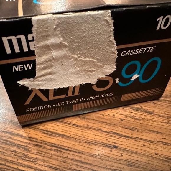 Lot (10) Maxell XLII-S 90 New Super Fine Epitaxial Cassette Tapes - Picture 3 of 4